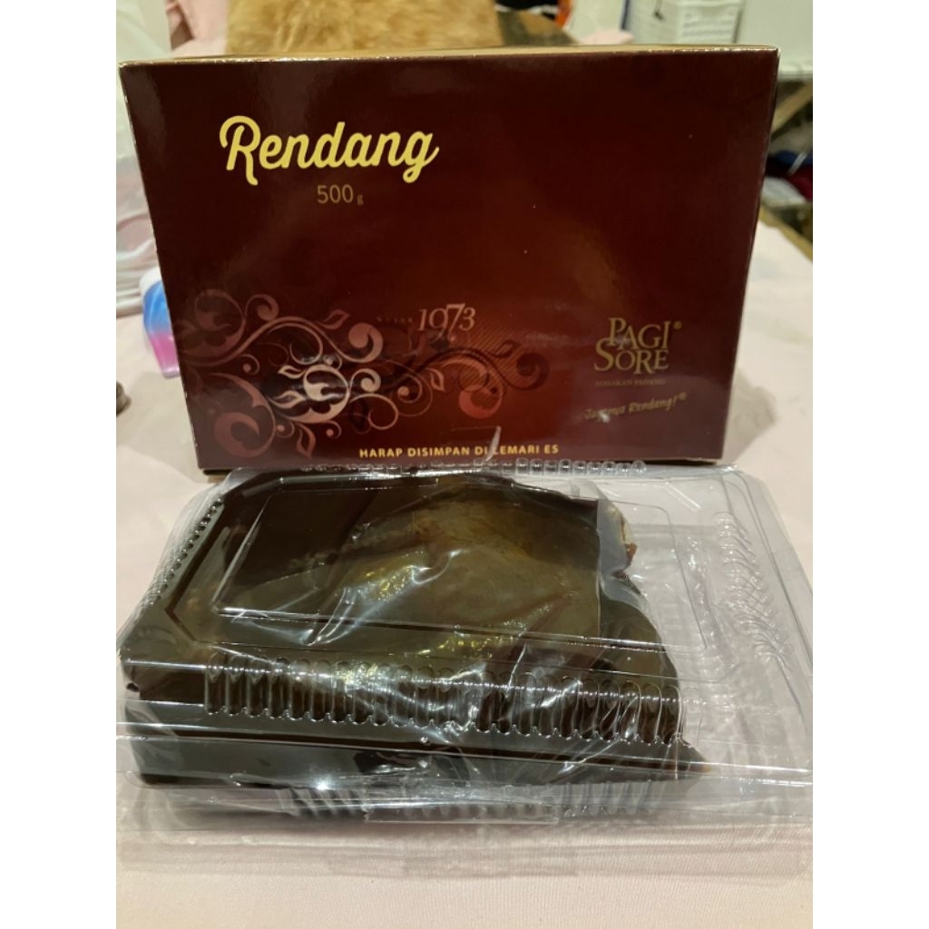 READY STOCK RENDANG DAGING PAGI SORE 1/2 KG RENDANG DAGING PAGI SORE 1 KG