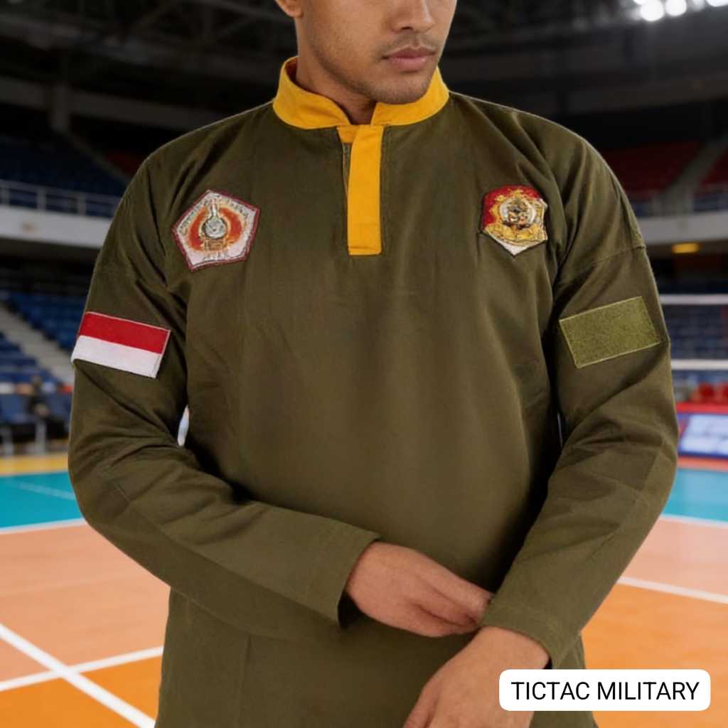 Baju PSM Pencak Silat Militer – Seragam Beladiri Tentara Komcad IPSI Dewasa Pria Wanita