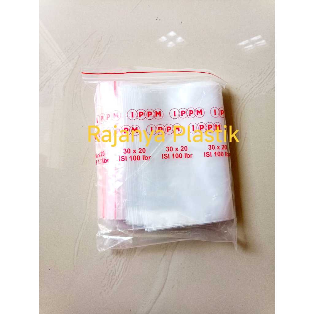 Plastik Klip Ziplock Plastik makanan 20x30 plastik baju