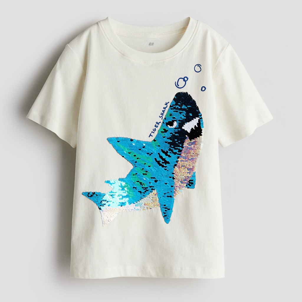 H&M HM T-shirt sequin sale 8-10y @100k