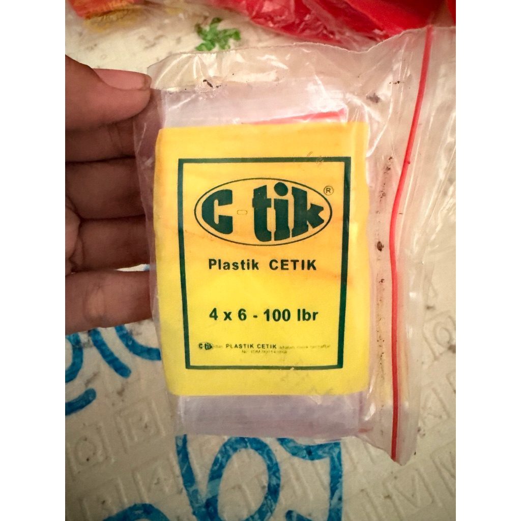 100 pcs Plastik Klip C-tik Ziplock Bening Transparan Aman untuk Makanan