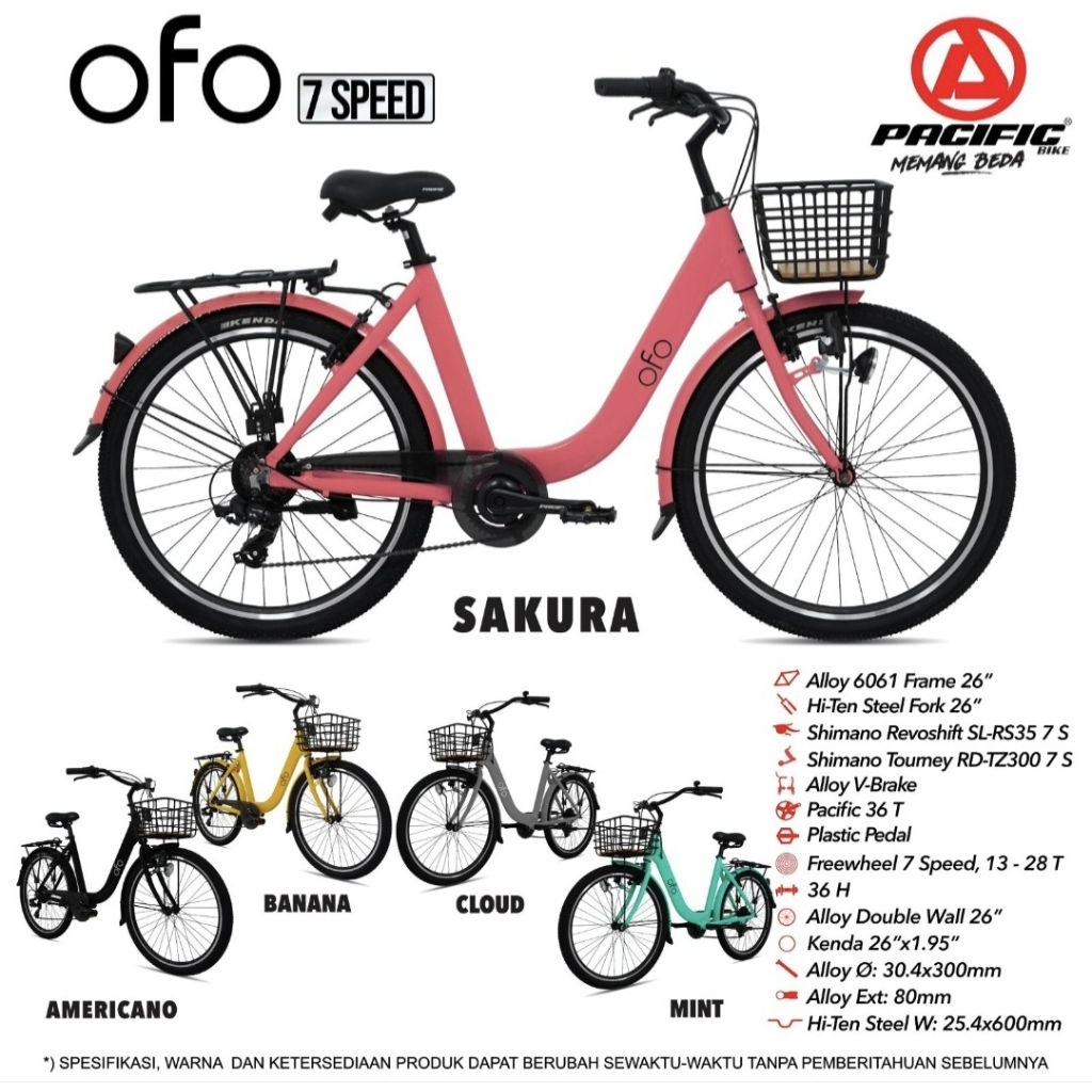 Sepeda Keranjang CTB Pacific Ofo