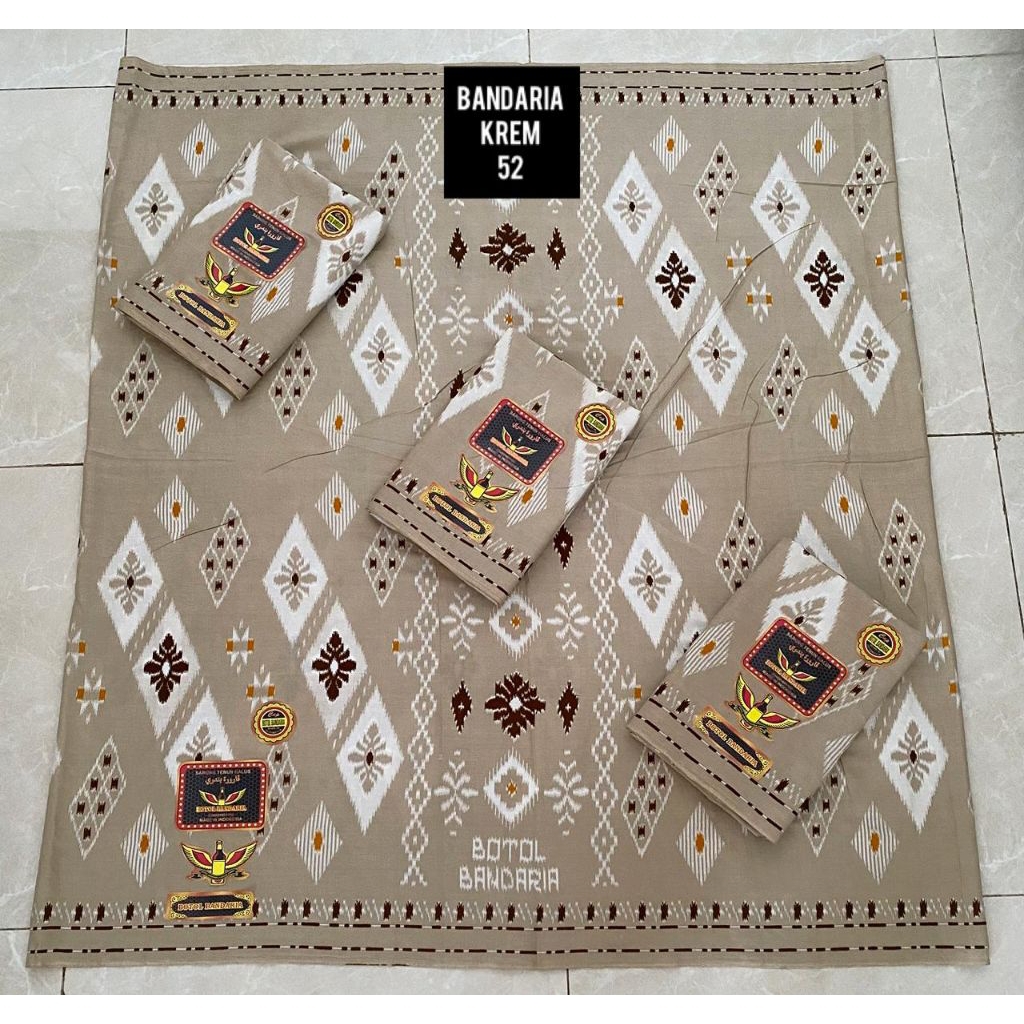 Sarung Goyor Printing Botol Bandaria Bin Syech Sarung Goyor Semi Tenun Bandaria