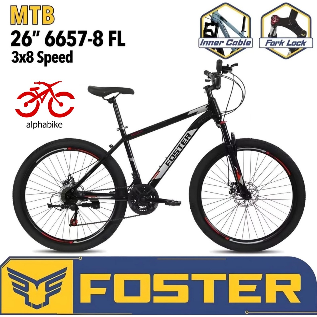 SEPEDA GUNUNG MTB 27.5" FOSTER MTB 6657-8 FL