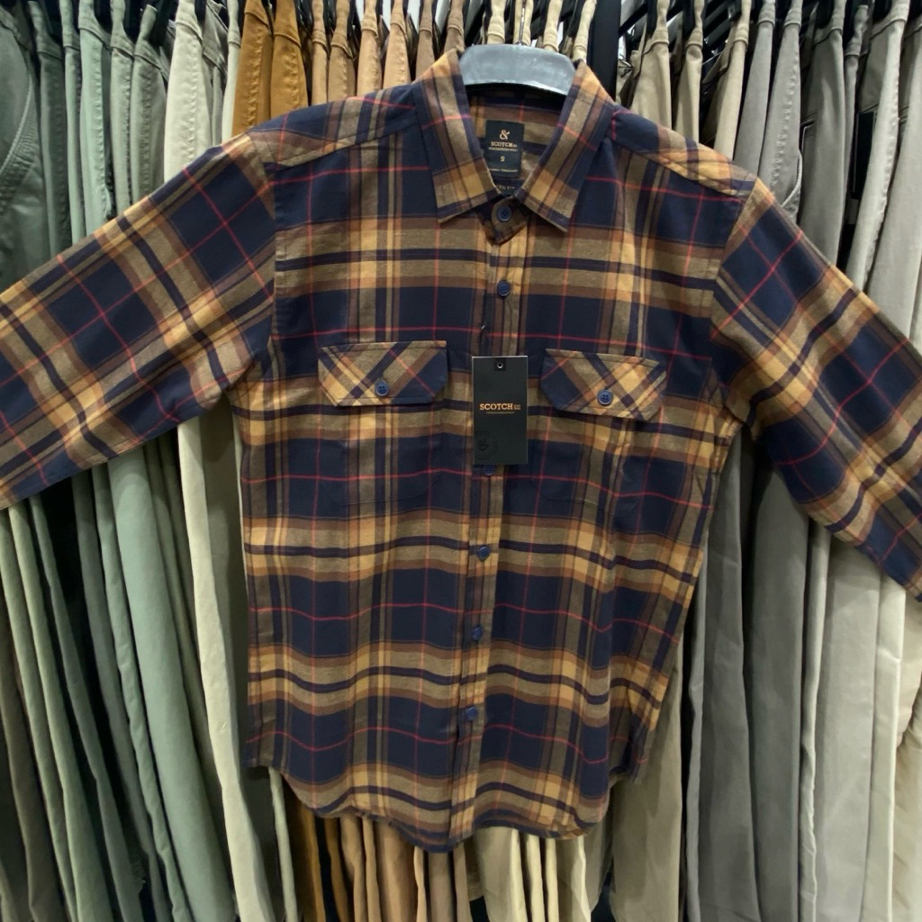 Kemeja Flanel Pria Brand Scotch