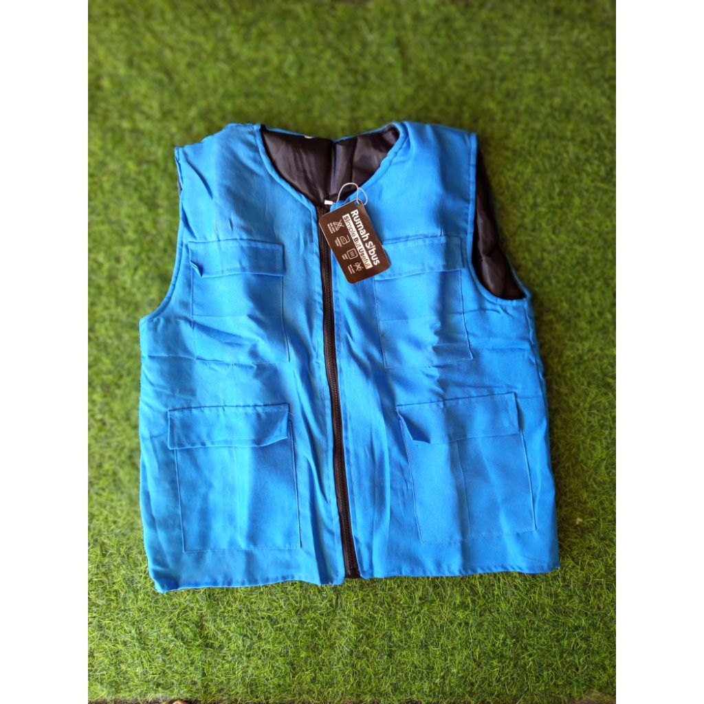 Rompi Biru Polos Dewasa
