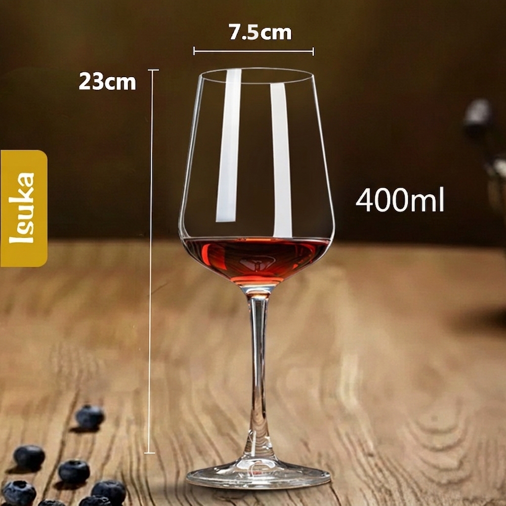 Gelas Wine Kaca Kristal Wine Goblet Red Wine Stem Glass Gelas Minum Anggur Crystal Glass Shiraz 10