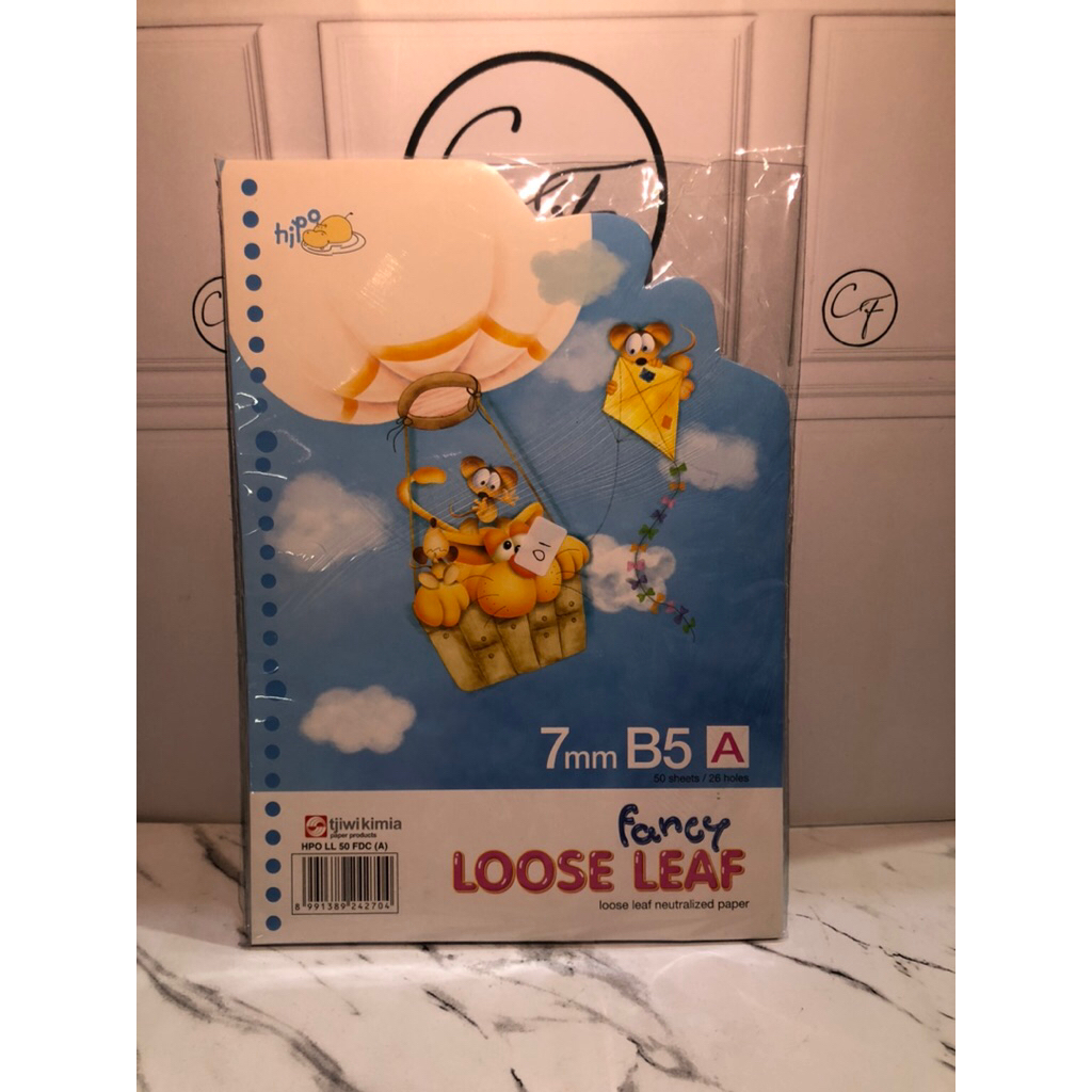 N/A LOOSE LEAF Pond FANCY/ISI BINDER UKURAN B5 HIPO ISI 50Lembar /26 LUBANG
