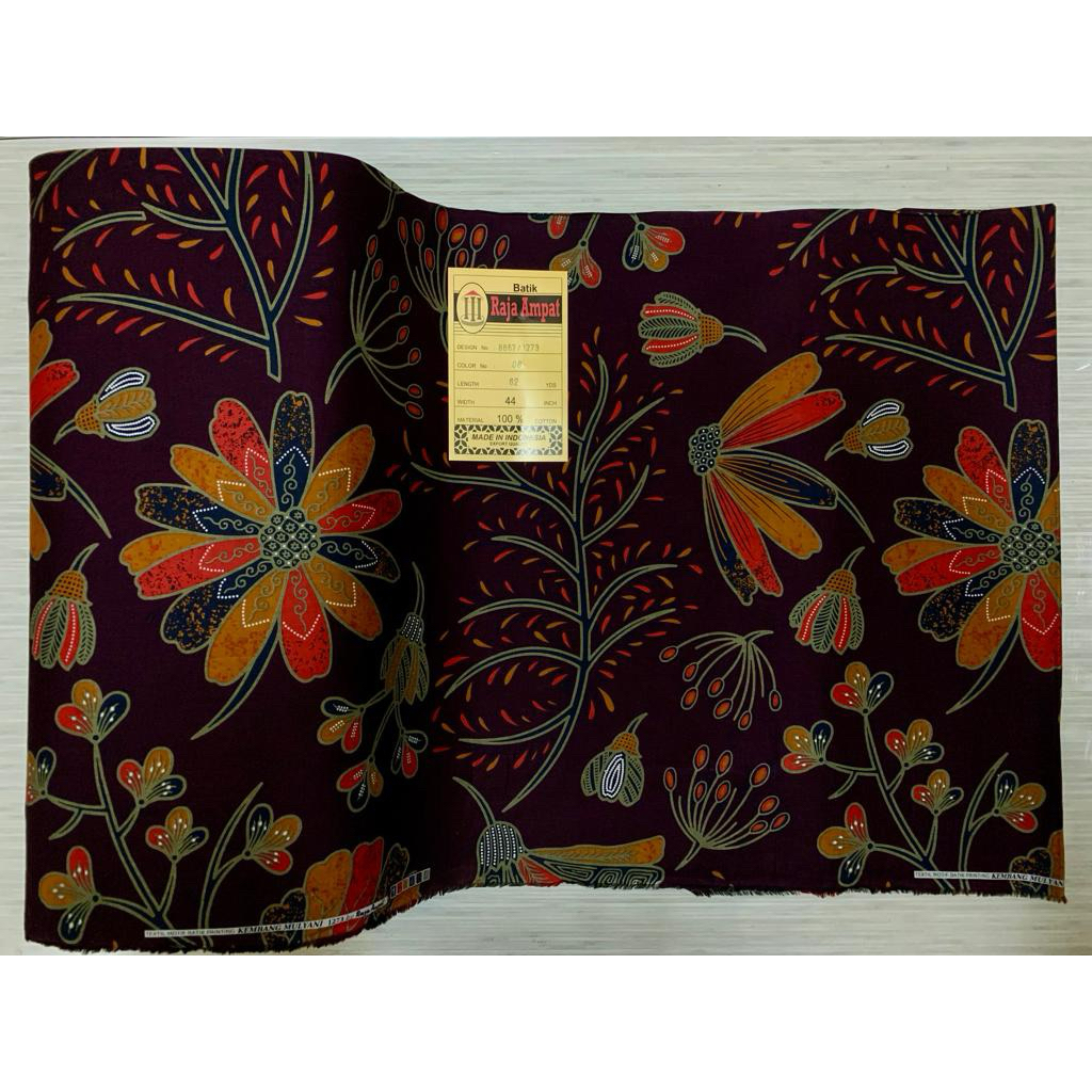 Kain Batik Katun Raja Ampat 1273 Kembang Mulyani / Batik Raja Ampat