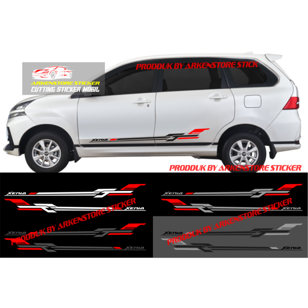Stiker mobil xenia sticker cutting stiker list sporty mobil daihatsu xenia