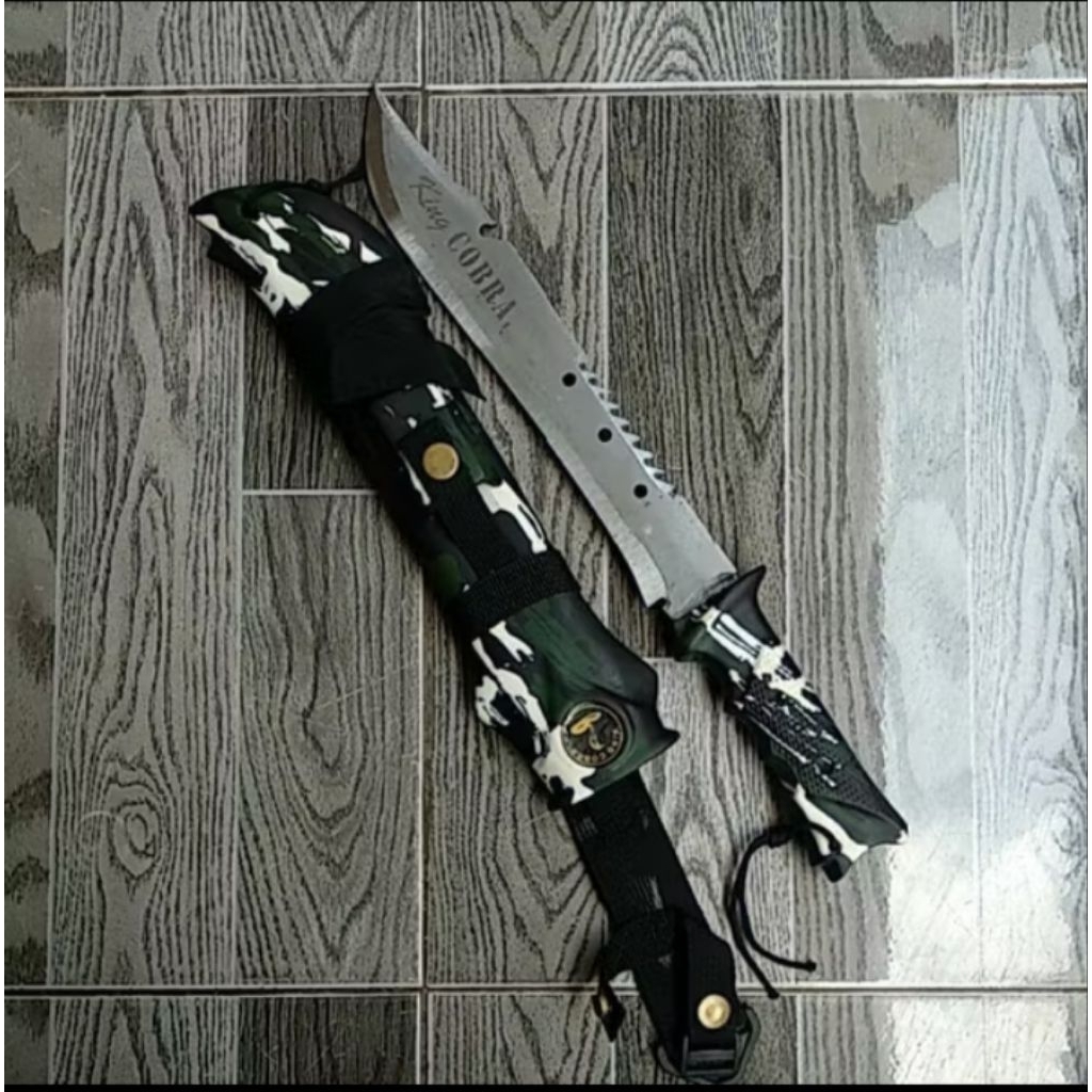 SPJ NEW PISAU HUNTING SURVIVAL BERBURU PANJANG TOTAL 40CM
