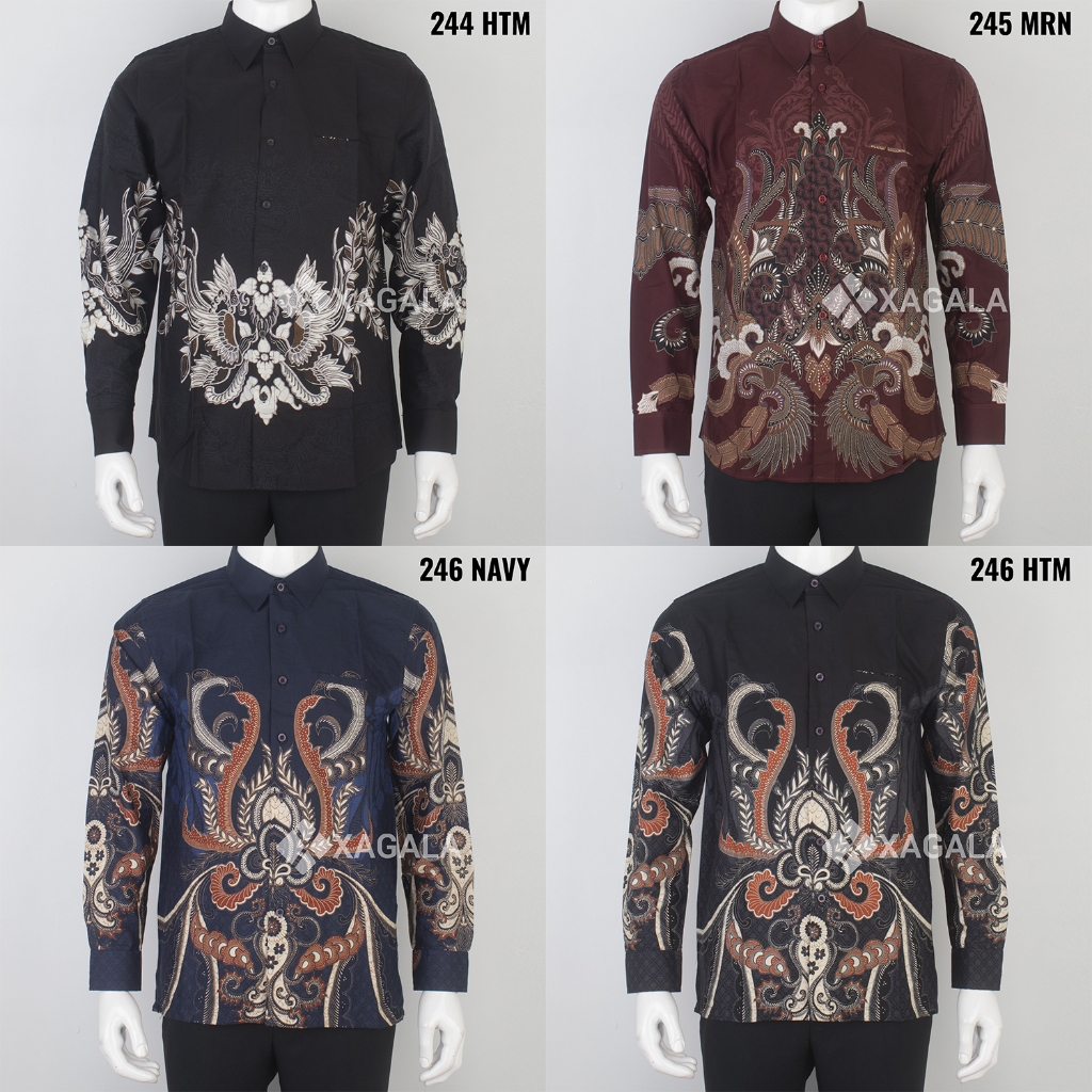 BAJU BATIK PRIA DEWASA FEVER LENGAN PANJANG KEMEJA BATIK MODERN