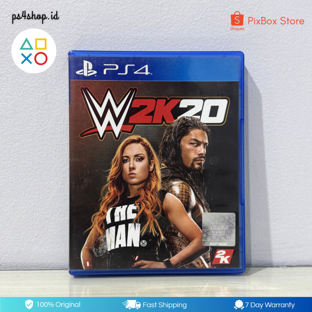BD Kaset PS4 WWE 2K20 Bekas Second Original | Game Smackdown 2020 WWE 20 Terbaik PlayStation 4