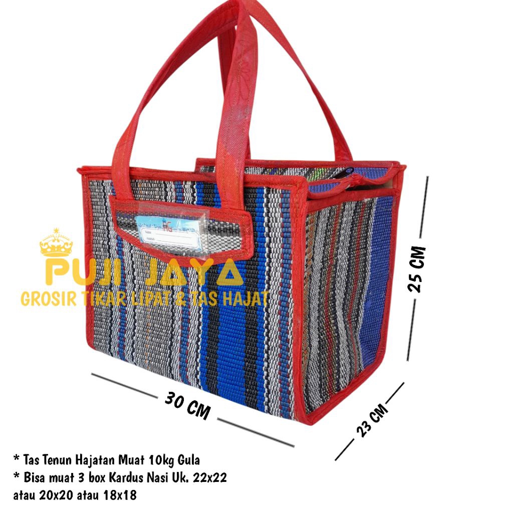 Tas Hajatan Tenun Jumbo (Muat Gula 10Kg) / Tas Kardus Box Nasi 22x22, 20x20, 18x18 / Tas Souvenir Be