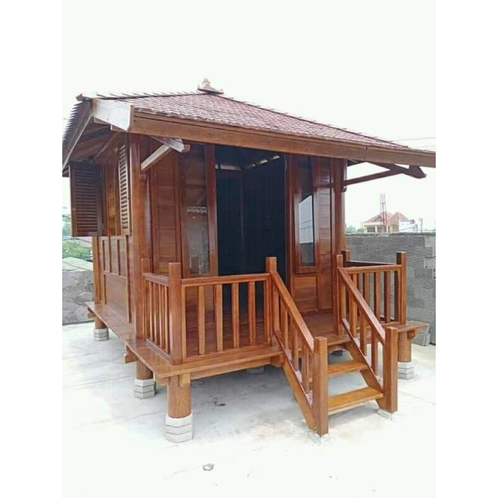 Rumah Kayu Mushola | Gazebo Kayu Jati