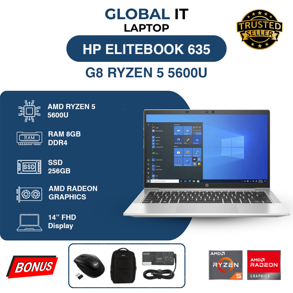 HP PROBOOK 635 AERO G8 RYZEN 5 5600U 8/256GB