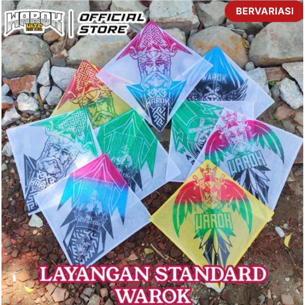 Layangan sukhoi standar Warokcombat isi 50pcs