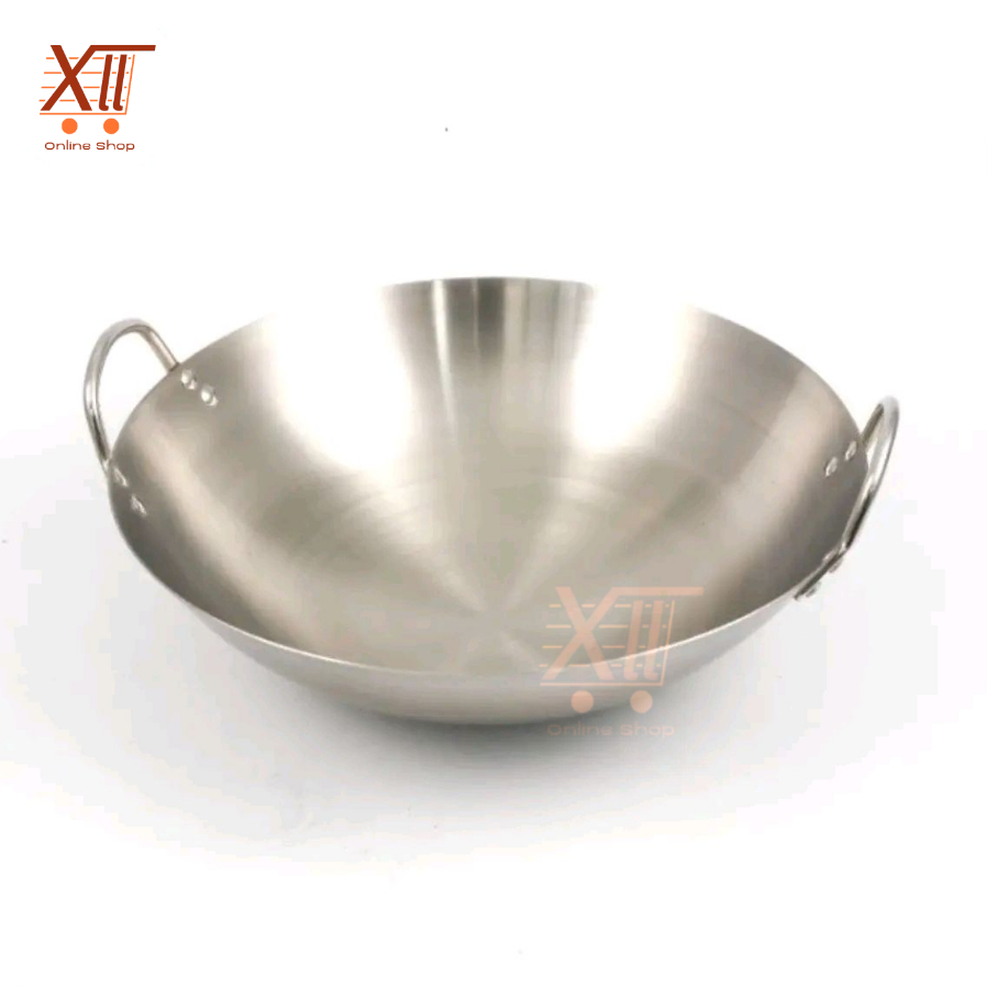VAVINCI 20250 FULL STAiNLESS JUMBO WOK 50 CM WAJAN KUALi MASAK TEBAL