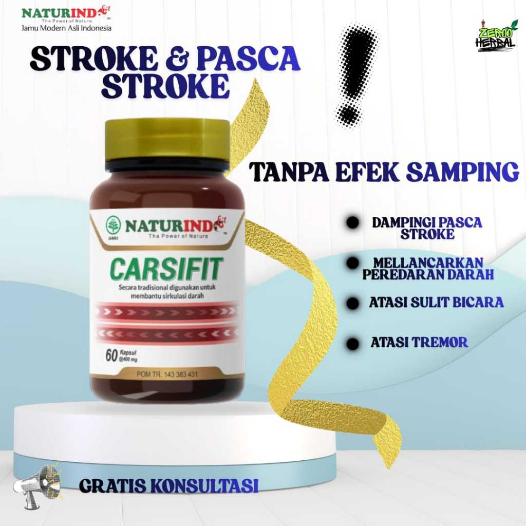 naturindo carsifit membantu memulihkan stroke