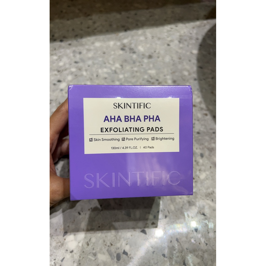 SKINTIFIC AHA BHA PHA EXFOLIATING PADS