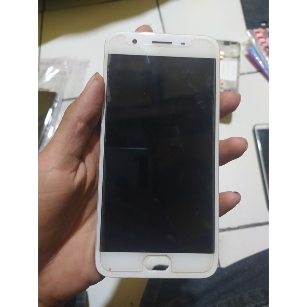 LCD Oppo F1s Minus TC Retak Aman Normal Original Cabutan