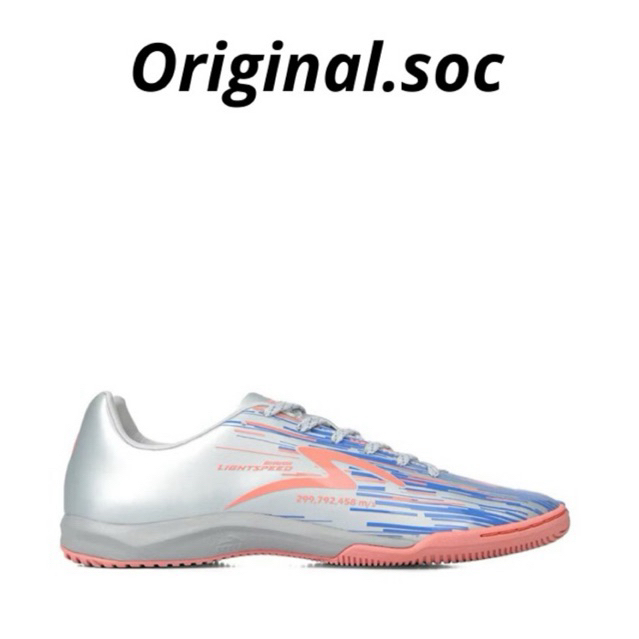 Sepatu Futsal Specs Lightspeed Reborn Ori 100%-Glacier Grey
