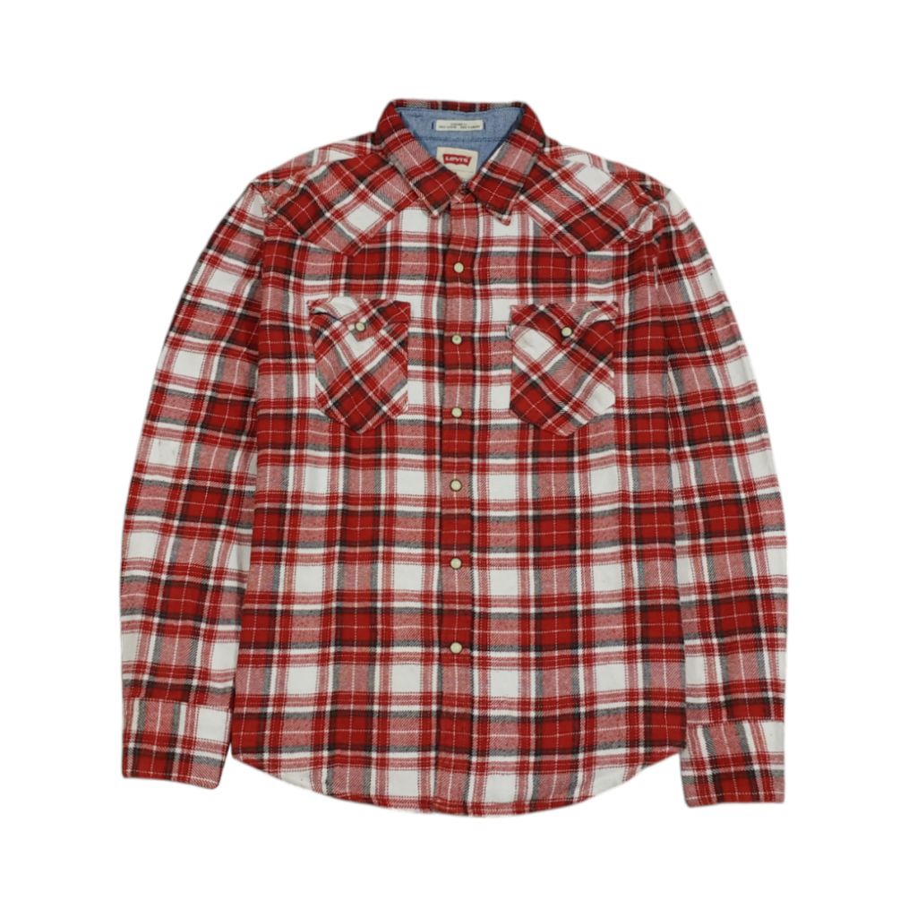 KEMEJA FLANNEL LEVI'S SIZE M SECOND