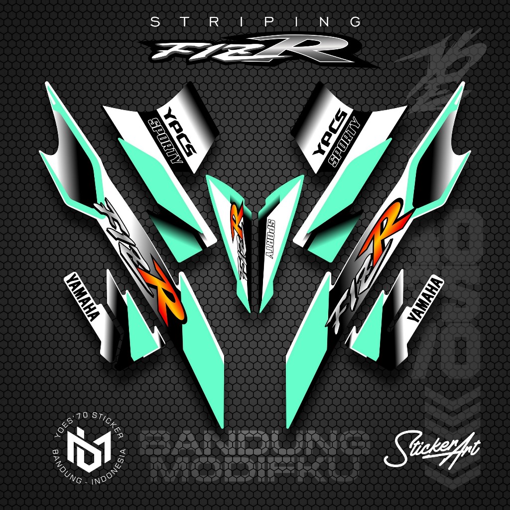 STRIPING VARIASI YAMAHA F1ZR / KRS 51 / STICKER LIST MOTOR F1 ZR / POLET STIKER VARIASI YAMAHA F1ZR