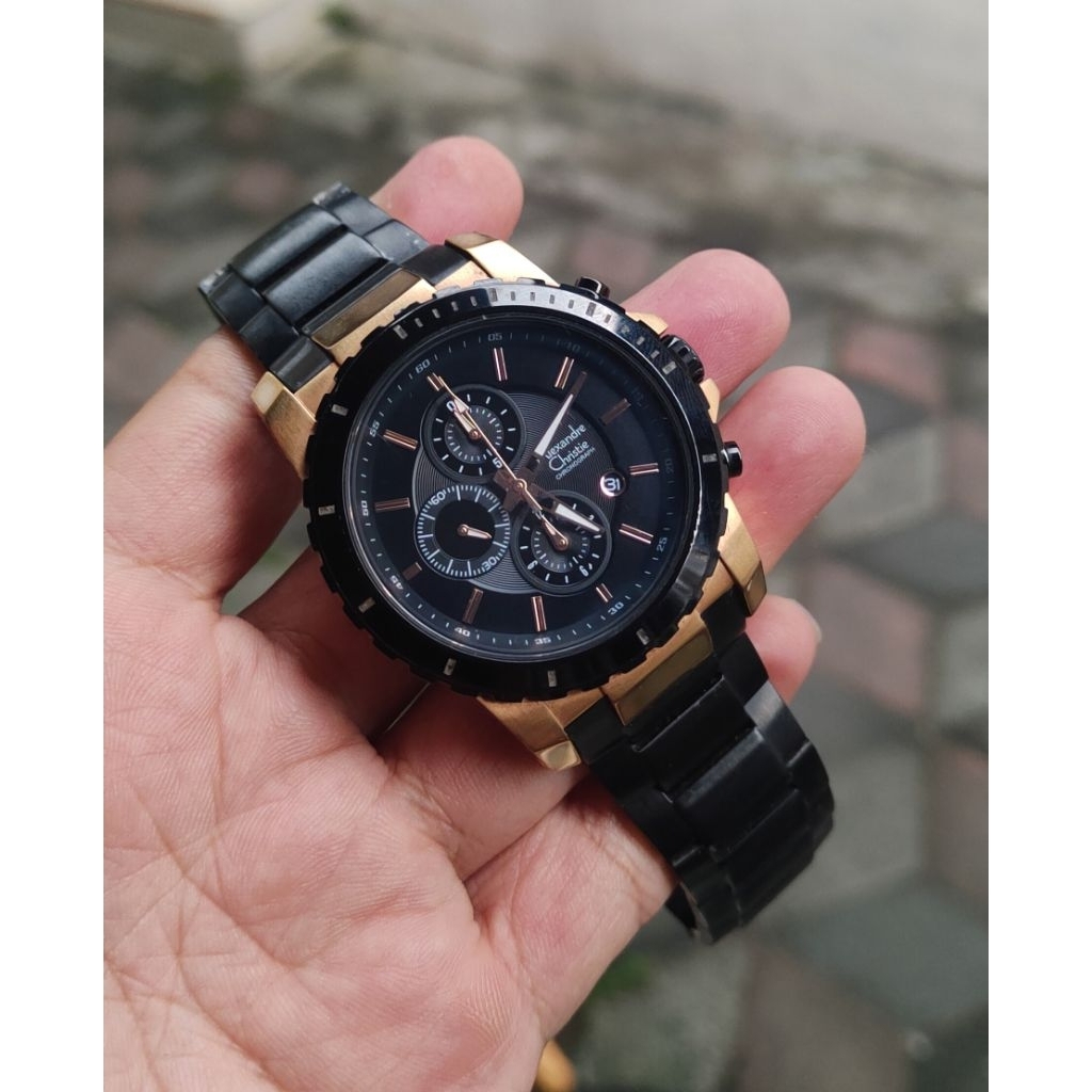 jam tangan original Alexandre Christie pria second bekas preloved