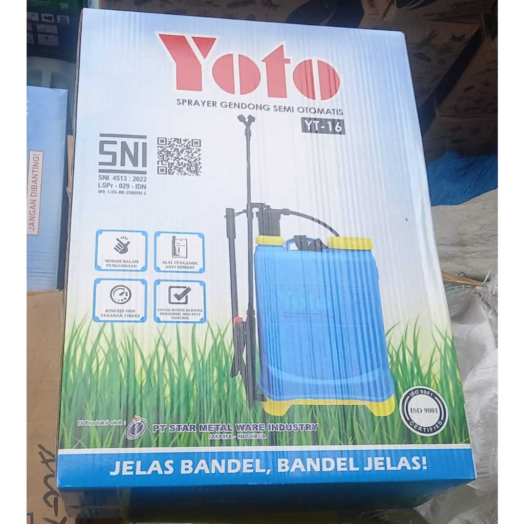 Sprayer Manual YOTO 16 Liter - Desain Ergonomis, Tahan Lama, Mudah Digunakan