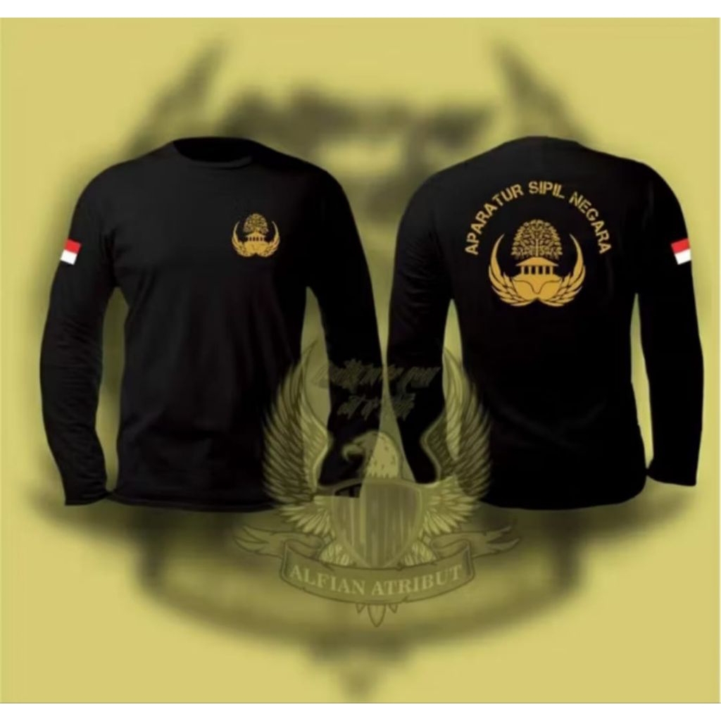 Kaos Lengan Panjang APARATUR SIPIL NEGARA Kaos Distro Unisex