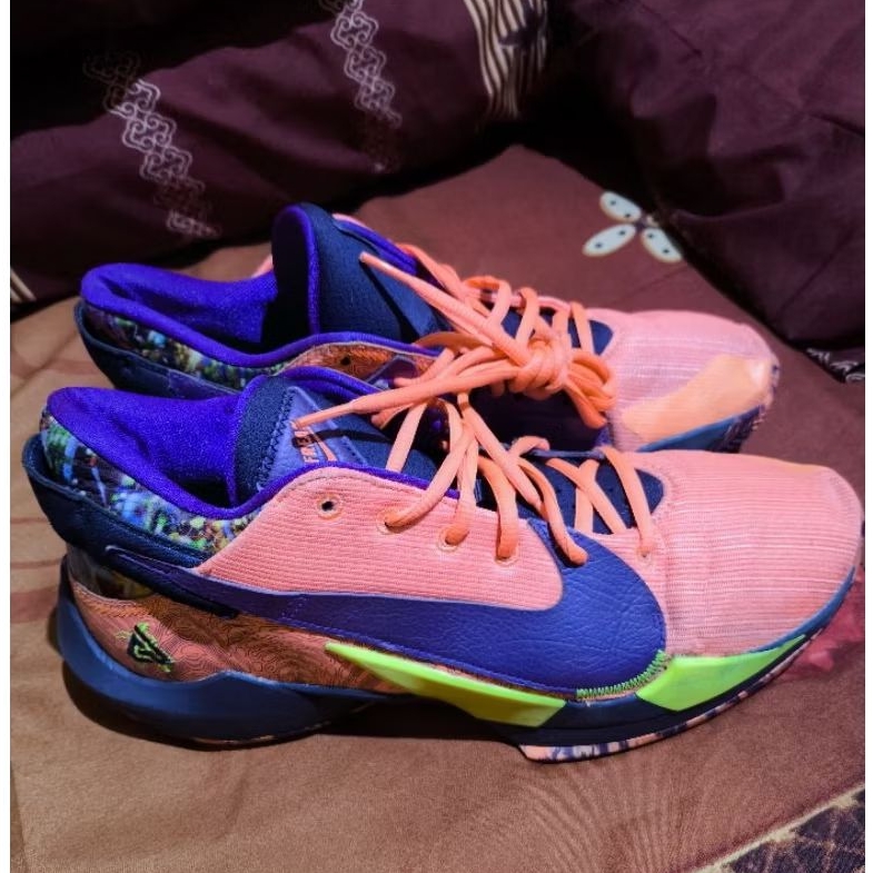 Sepatu Nike Zoom Freak 2 Giannis Mango Purple Size 43
