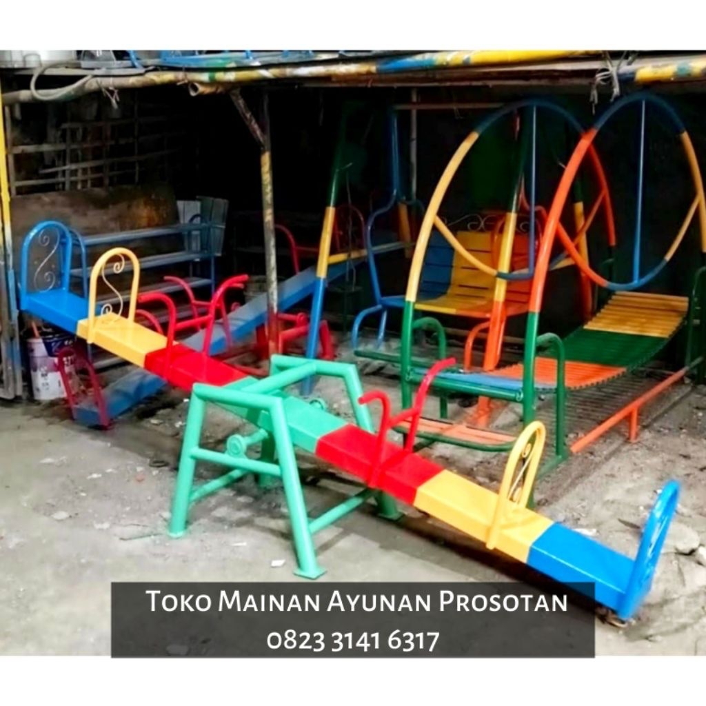 Jungkat - Jungkit - Jungkitan - Spring Rider - Playground Jungkat Jungkit - Playground Jungkitan - M