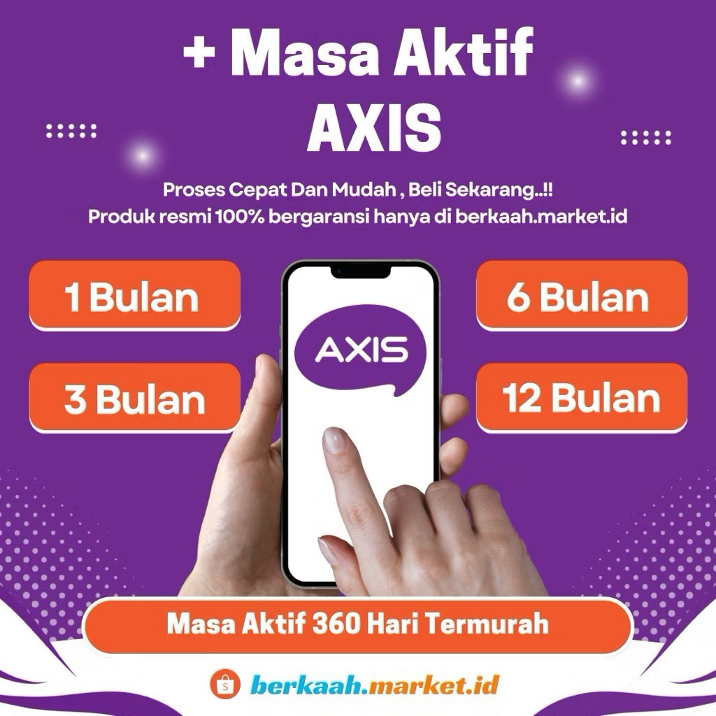 PERPANJANG MASA AKTIF AXIS 1 BULAN - 1 TAHUN