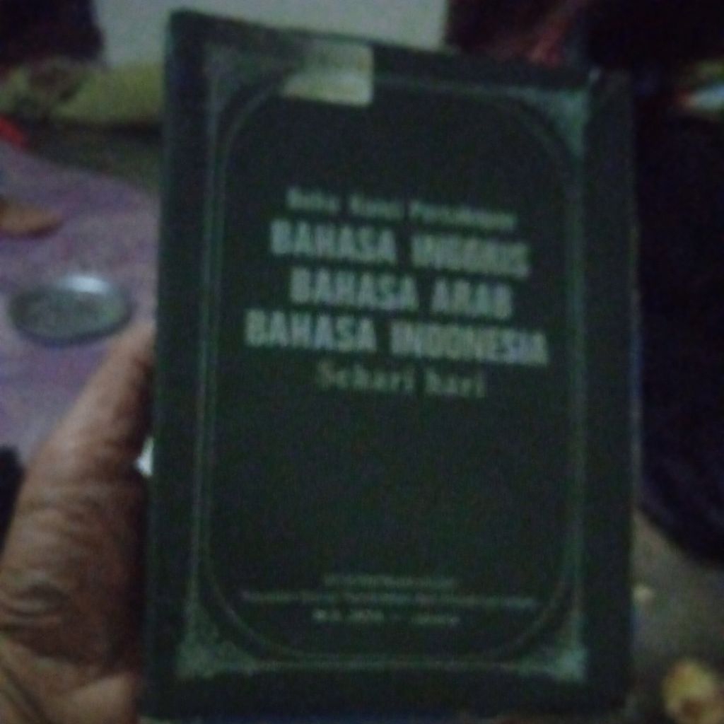 buku Kunci Percakapan bahasa Inggris bahasa Arab bahasa Indonesia sehari hari, buku original jadul