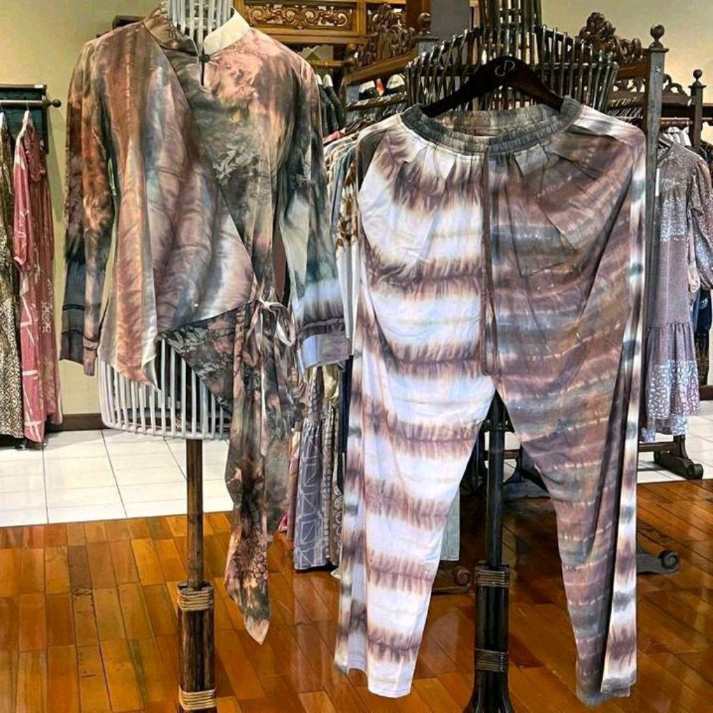 Senis One Set Tunik + Pants by Dian Pelangi LIMITED EDITION Setelan Baju Atasan Celana Pajamas Casua