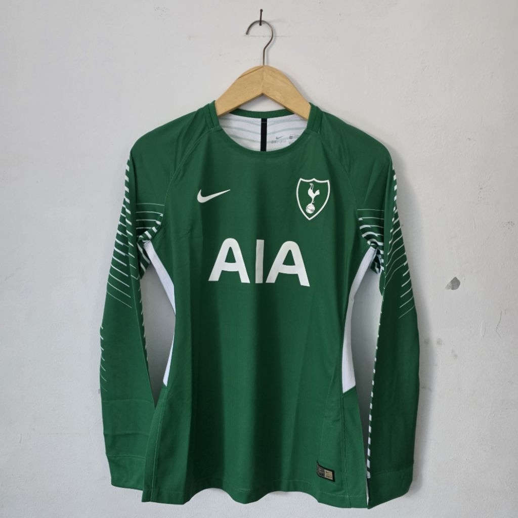 TOTTENHAM HOTSPUR FC 2017/18 AWAY MATCH GOALKEEPER WOMEN'S DRI FIT FOOTBALL AUTHENTIC PLAYER ISSUE L