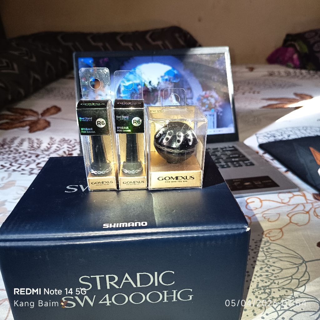 Knob Gomexus 38mm - Reel Stand R6 Foldable For Daiwa (PNP reel Penn) NEW/Baru