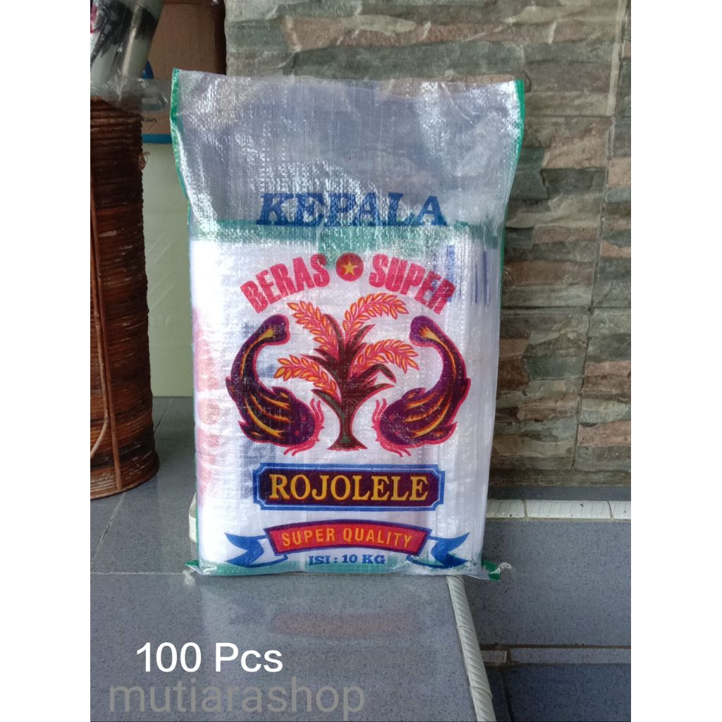 Karung beras printing Cap Rojolele 10kg | isi100 pcs