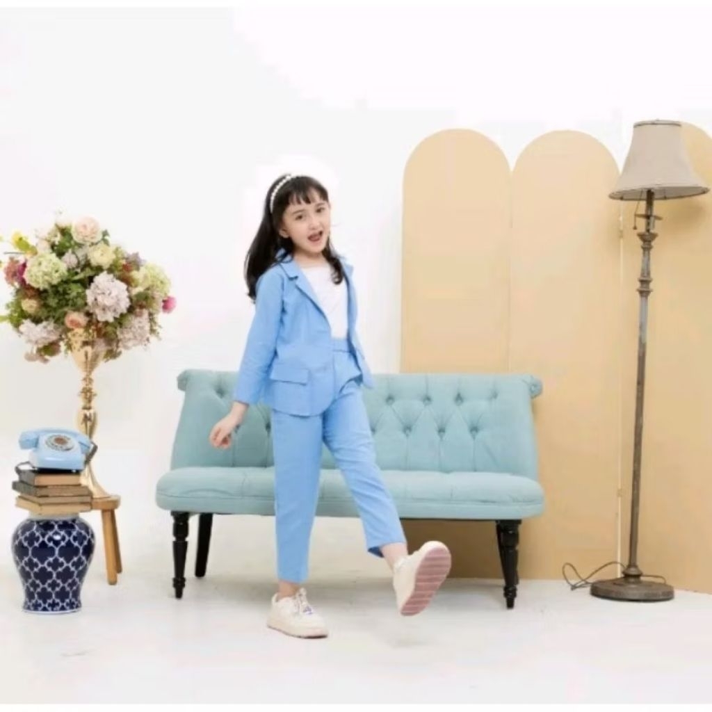 jas blazer anak wanita / jas anak formal slimfit wanita