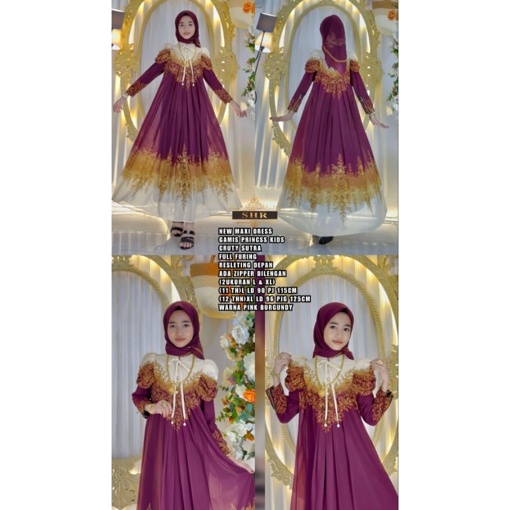 READY  GAMIS KIDS MAHARANI CERURI PRIN SHR COD 