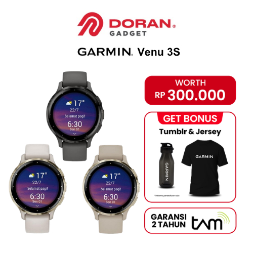 Garmin Venu 3S | Smartwatch 41mm - Garansi Resmi 2 Tahun