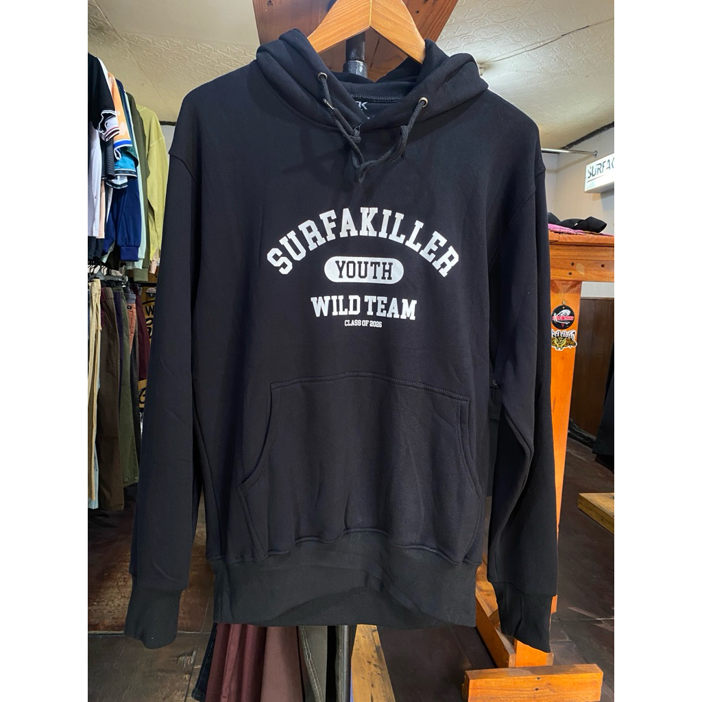 Surfakiller Hoodie Katu Flecee Hitam