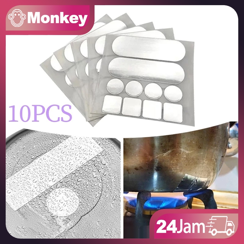10pcs/Set Penambal Panci Bocor Anti Api Tambalan Panci Bocor Lem Panci Bocor Tahan Panas Tambal Panc