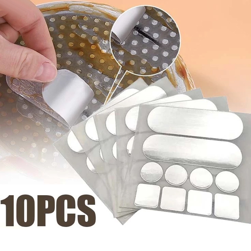 10pcs/Set Penambal Panci Bocor Anti Api Tambalan Panci Bocor Lem Panci Bocor Tahan Panas Tambal Panc