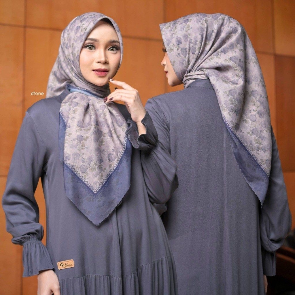 Elana Scarf ORI by Fee Fashion || Jilbab Segi Empat Voal Premium