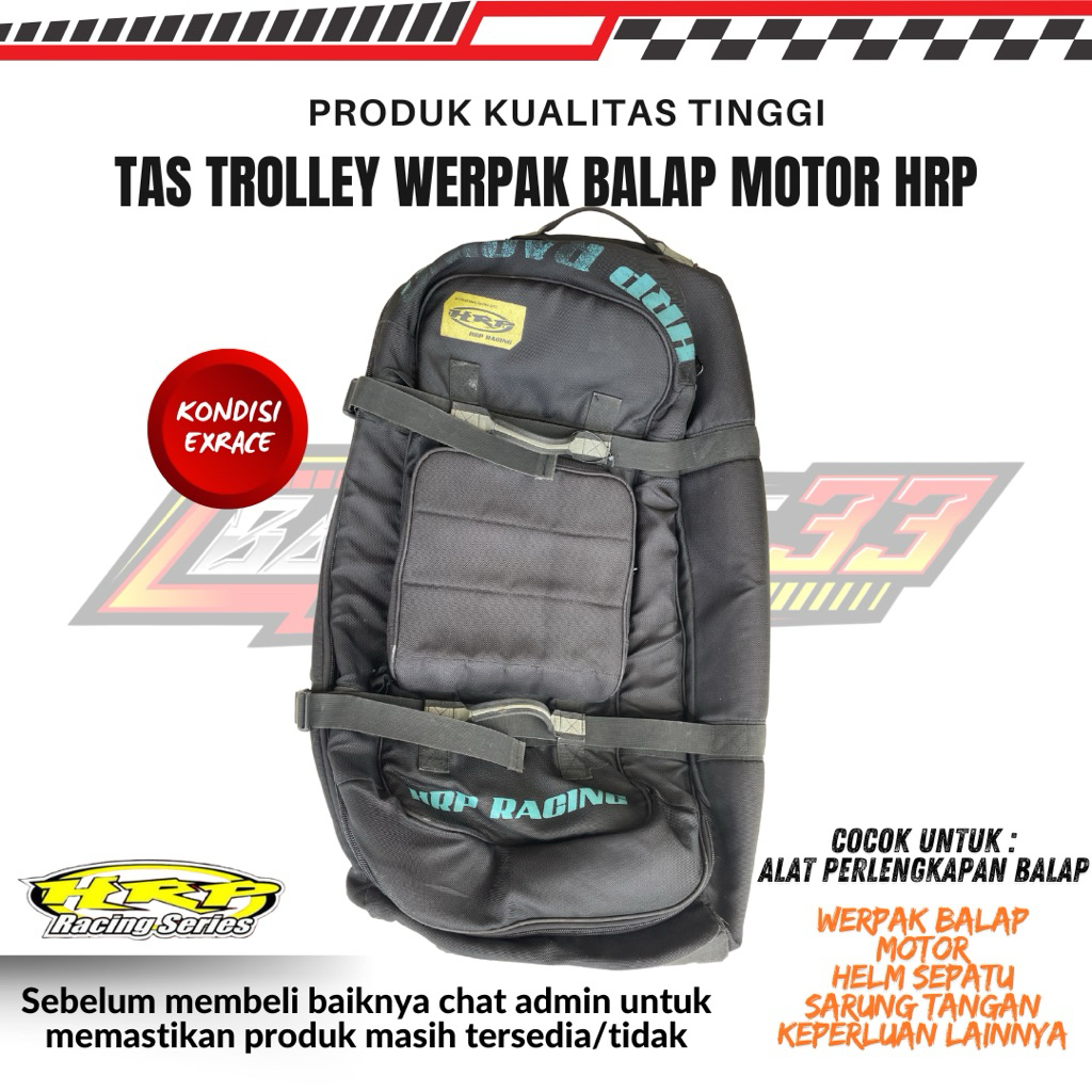 Tas Trooley Bag Werpak Balap Motor HRP Racing Racing
