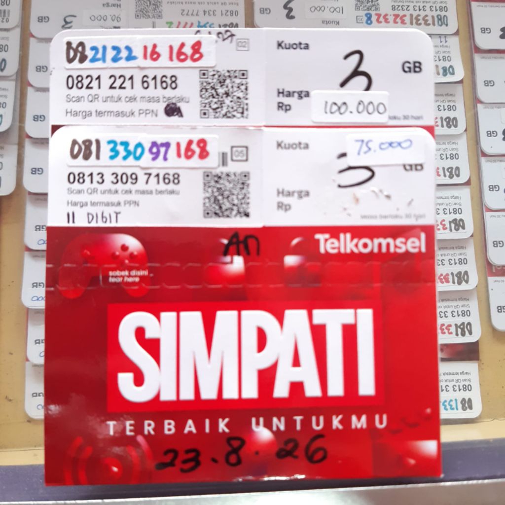 Nomer Cantik Telkomsel Simpati 11 Digit 168/ ILUFA