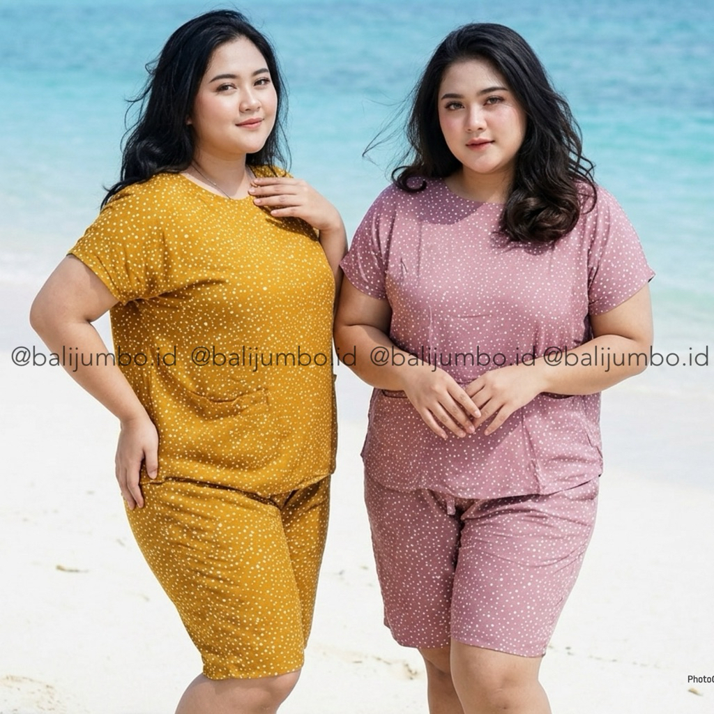 SETELAN JUMBO LD 140 CM, BIG SIZE | BABY DOLL SETELAN CELANA PENDEK RAYON SUPER JUMBO XXXL MURAH