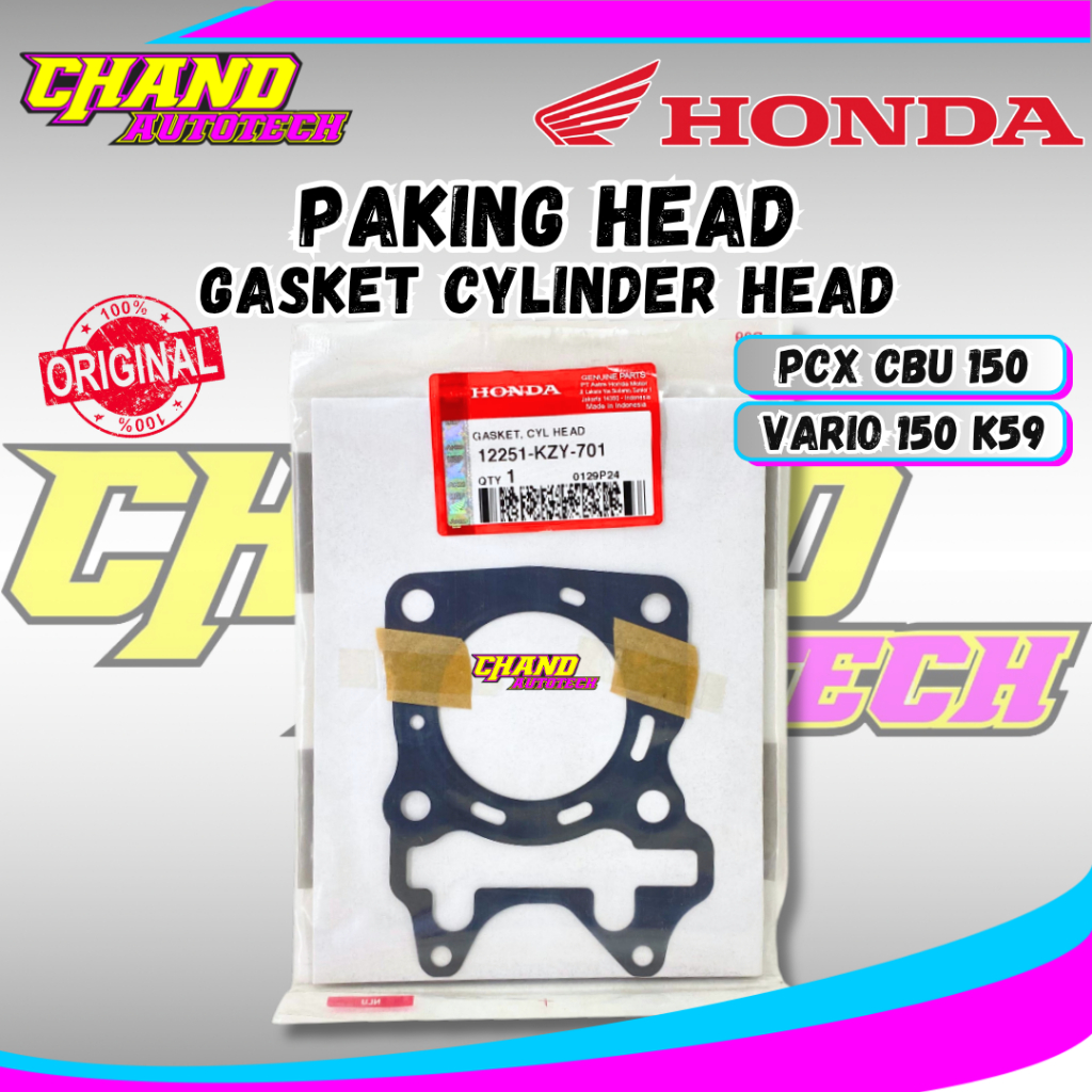 PAKING GASKET HEAD VARIO 150 OLD VARIO 150 NEW PCX 150 12251-KZY-701